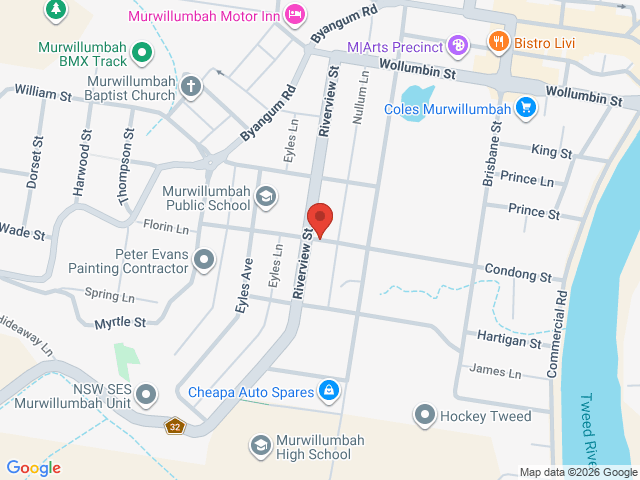 Map showing event location