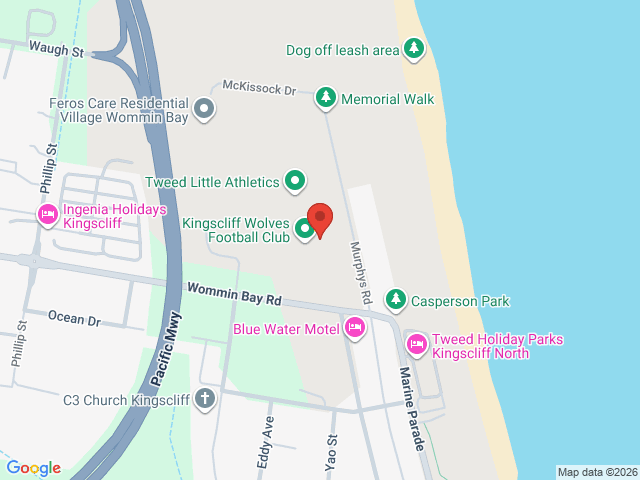 Map showing event location