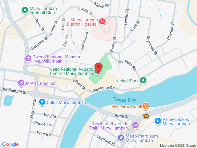Map showing event location
